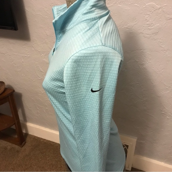 Nike Lucky Azalea Half Zip Golf Pullover Womens Size Teal Blue - Picture 8 of 8